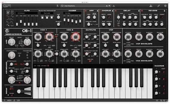 Logiciel de studio Instruments virtuels GForce Oberheim OB-1 (Produit numérique) - 1