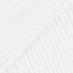 Przędza dziewiarska Drops Muskat Uni Colour 18 White Przędza dziewiarska