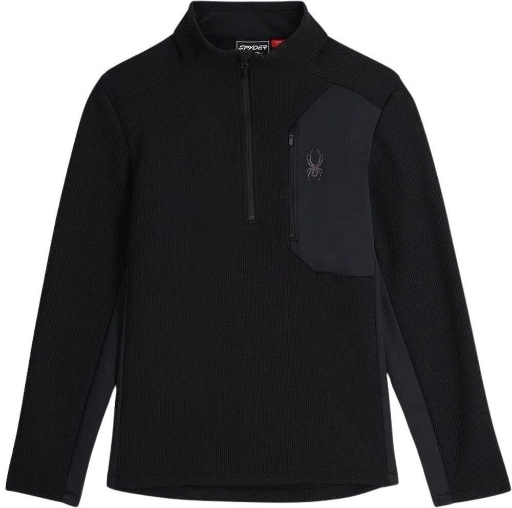 Ski T-shirt /hættetrøje Spyder Mens Bandit 1/2 Zip Black S Jumper