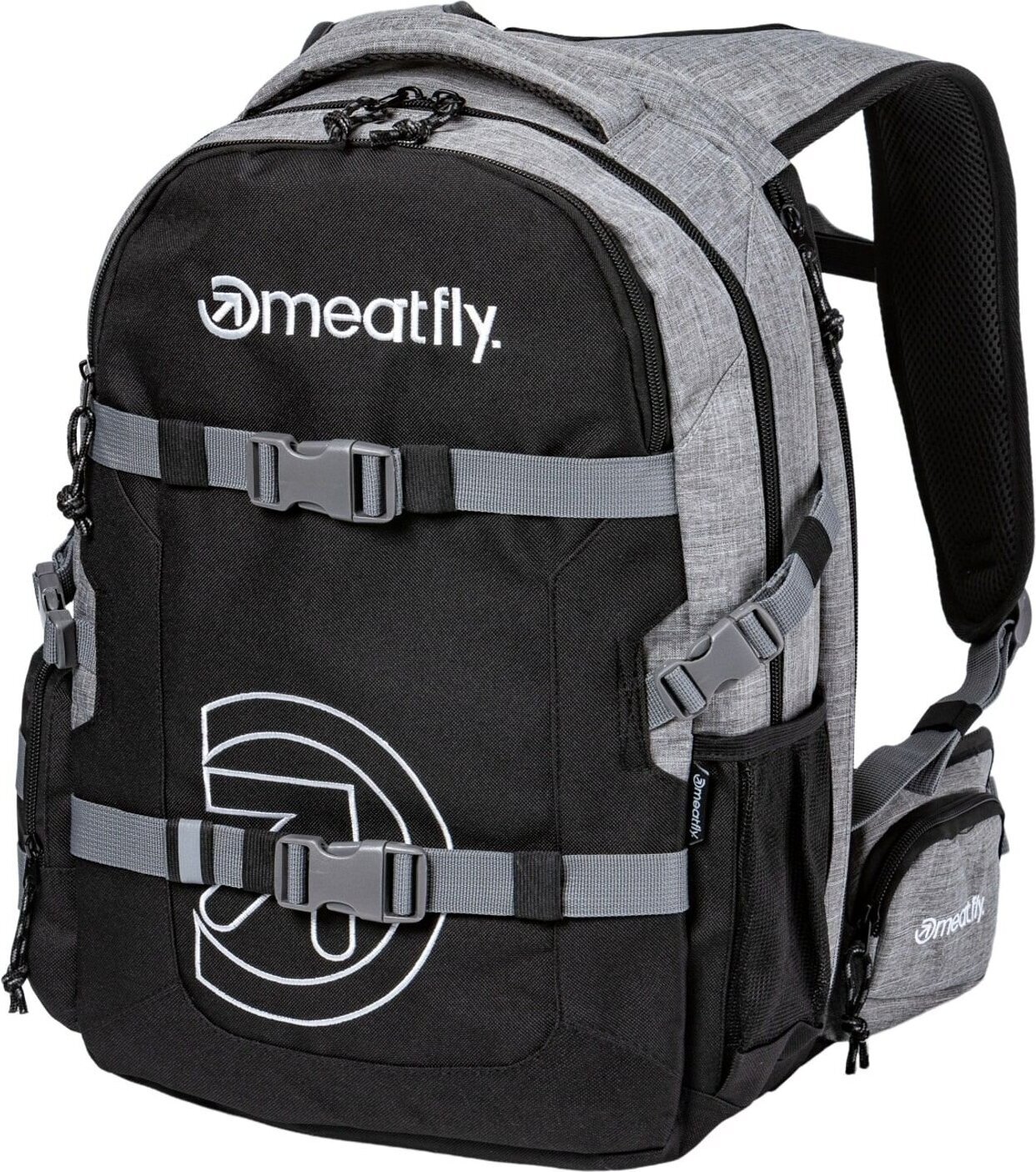 Lifestyle reppu / laukku Meatfly Ramble Backpack Heather Grey/Black 26 L Reppu