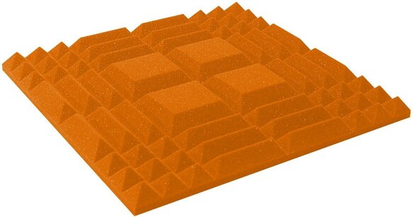 Absorbent foam panel Mega Acoustic PA-PMK-A 50x50 Orange Absorbent foam panel - 1