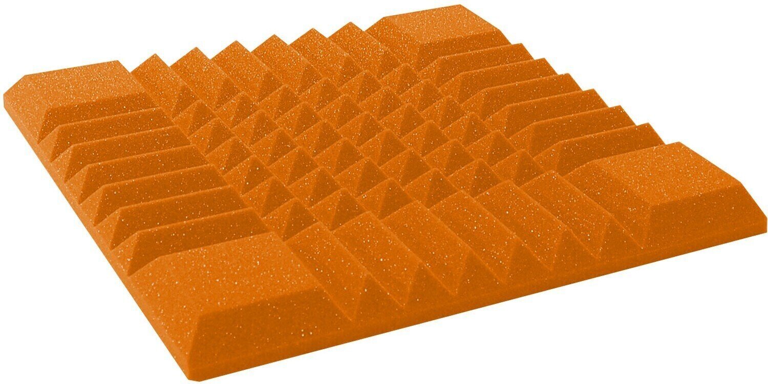 Panneau de mousse absorbant Mega Acoustic PA-PMK-B 50x50 Orange Panneau de mousse absorbant