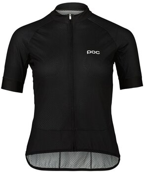 Cykeltrøje POC Essential Road Women's Logo Jersey Uranium Black/Hydrogen White M - 1