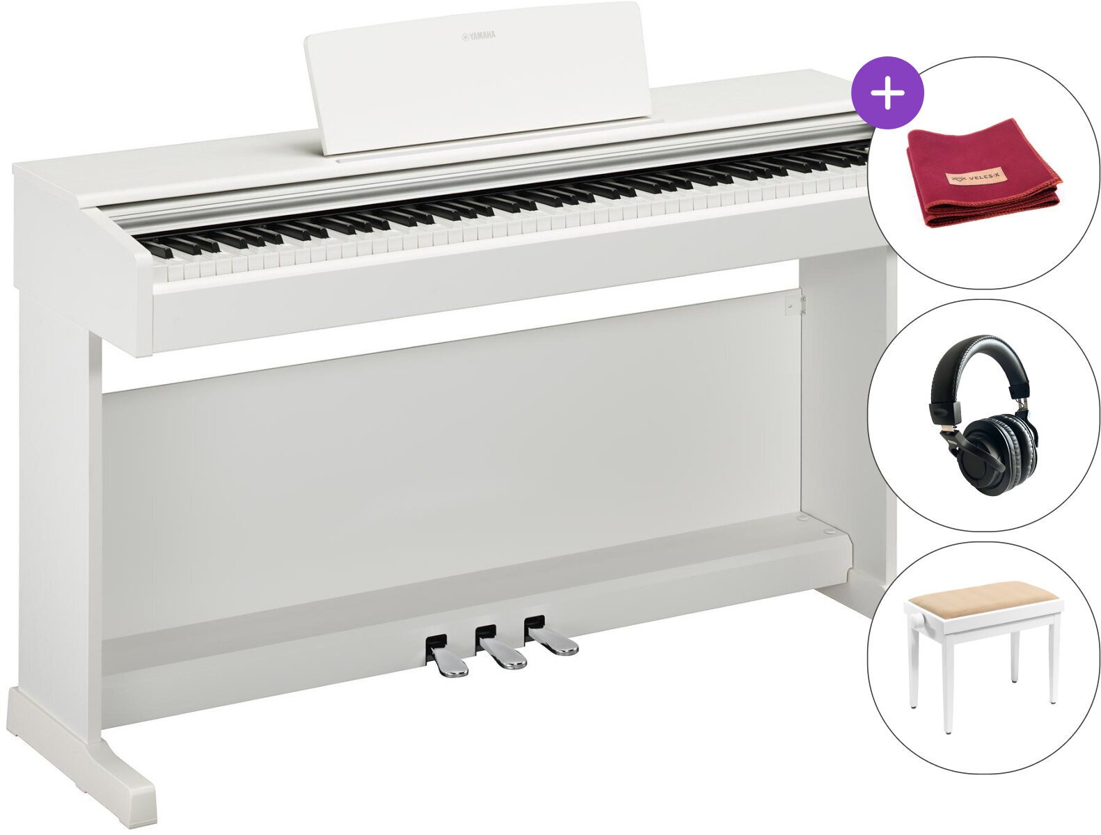 Piano numérique Yamaha YDP-145 SET Piano numérique White