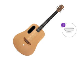Elektroakustisk gitarr Lava Music Lava ME 4 Spruce 41" Brown & Burlywood + Space Dock SET Brown & Burlywood Elektroakustisk gitarr