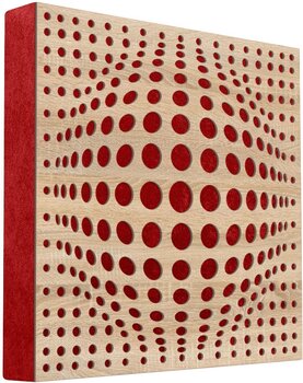 Absorptiepaneel hout Mega Acoustic FiberPRO60 AcouSphere Sonoma Oak/Red Absorptiepaneel hout - 1