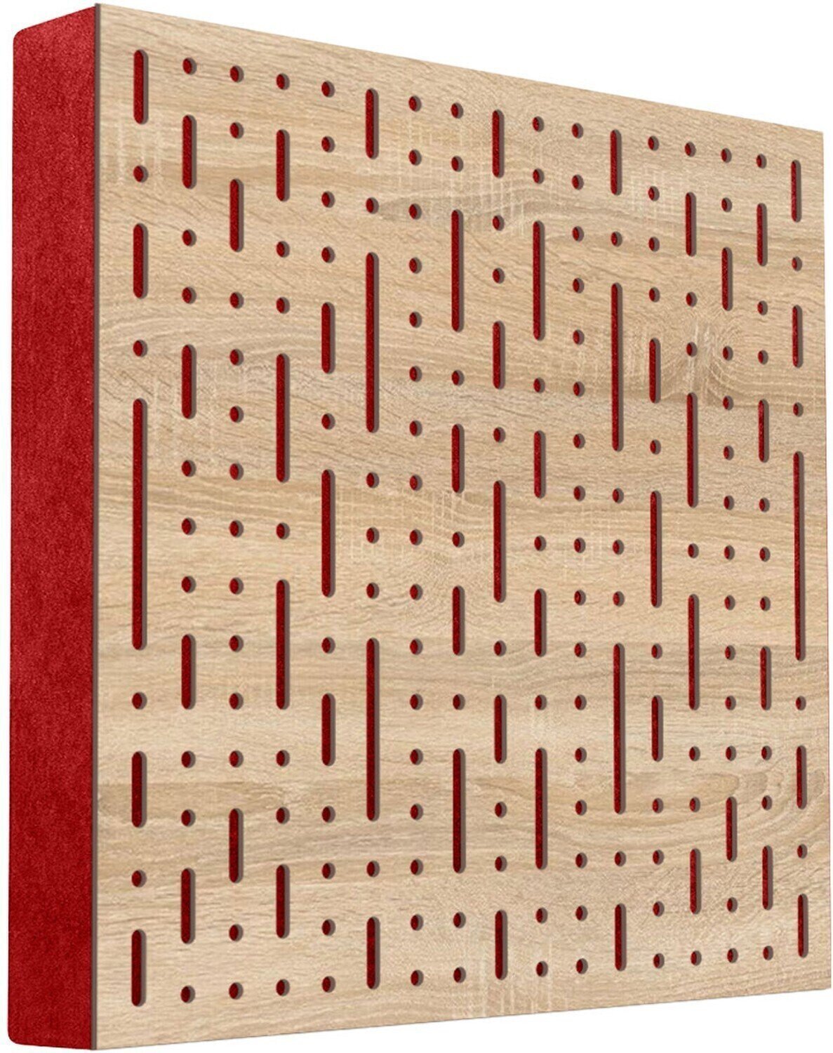 Fa akusztikai panel Mega Acoustic FiberPRO60 Binary Bean Sonoma Oak/Red Fa akusztikai panel