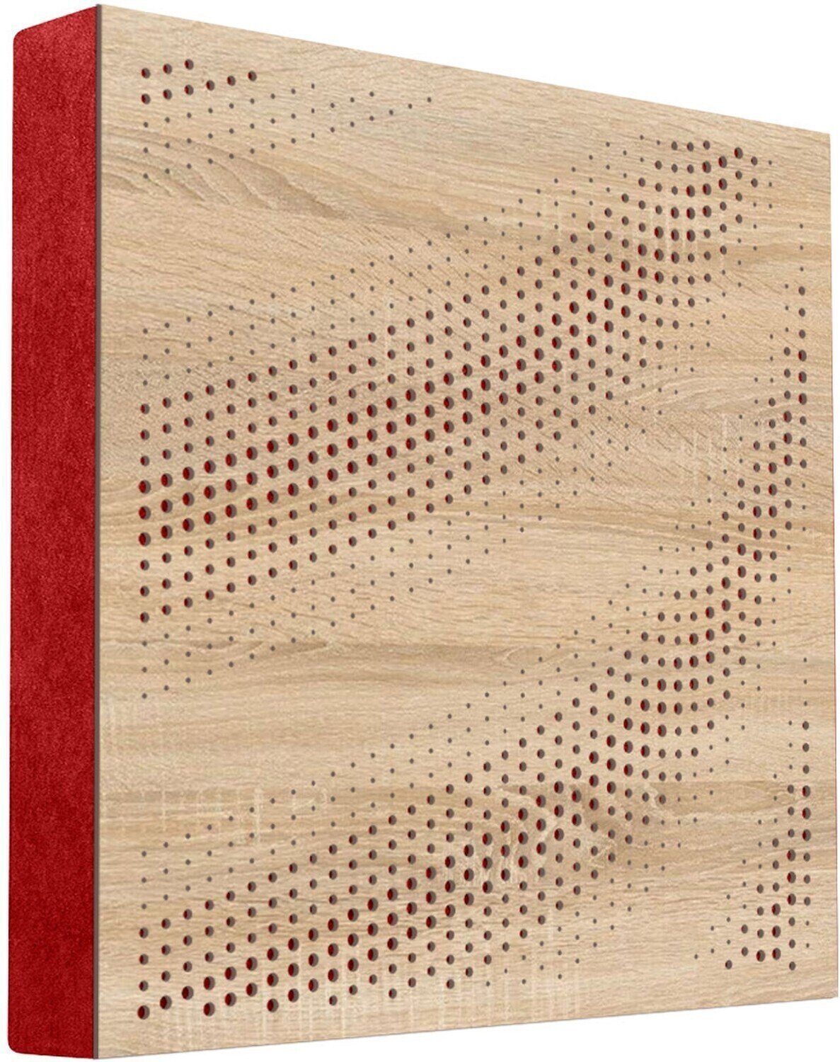 Panneau de bois absorbant Mega Acoustic FiberPRO60 Tangens Sonoma Oak/Red Panneau de bois absorbant