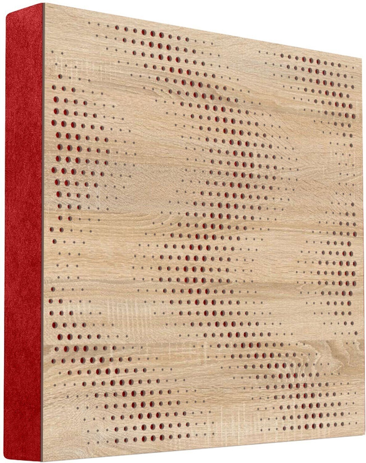 Absorptiepaneel hout Mega Acoustic FiberPRO60 Sinus Sonoma Oak/Red Absorptiepaneel hout