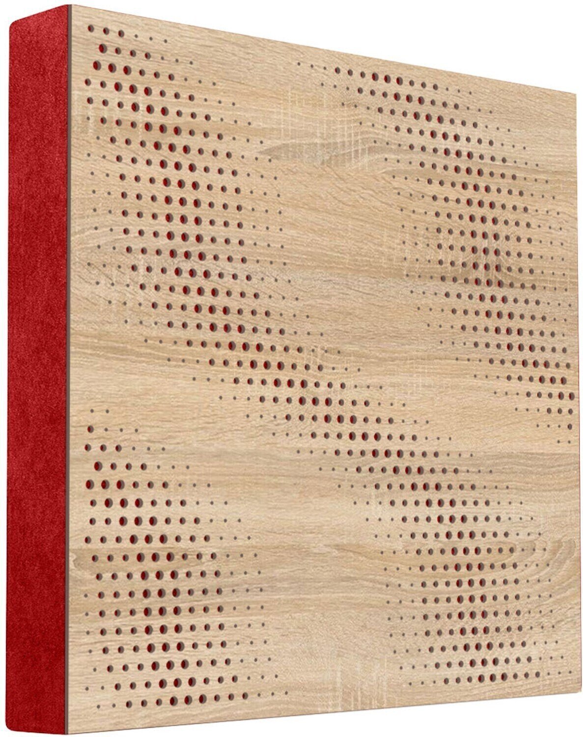 Absorptiepaneel hout Mega Acoustic FiberPRO60 SineWave Sonoma Oak/Red Absorptiepaneel hout