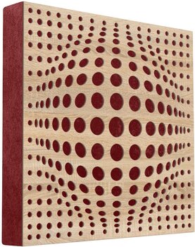 Absorptiepaneel hout Mega Acoustic FiberPRO60 AcouSphere Sonoma Oak/Dark Red Absorptiepaneel hout - 1