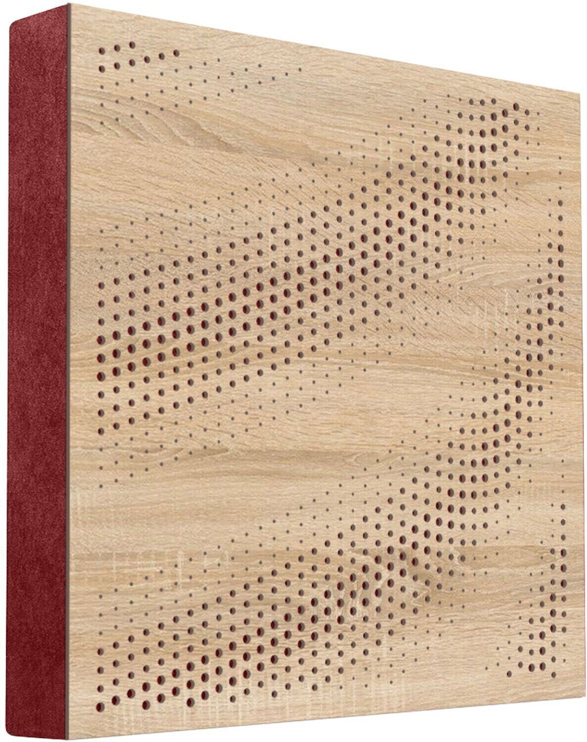 Absorpčný drevený panel Mega Acoustic FiberPRO60 Tangens Sonoma Oak/Dark Red Absorpčný drevený panel