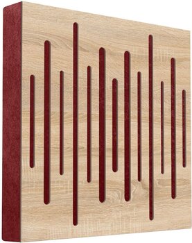 Panneau de bois absorbant Mega Acoustic FiberPRO60 Spectrum Sonoma Oak/Dark Red Panneau de bois absorbant - 1