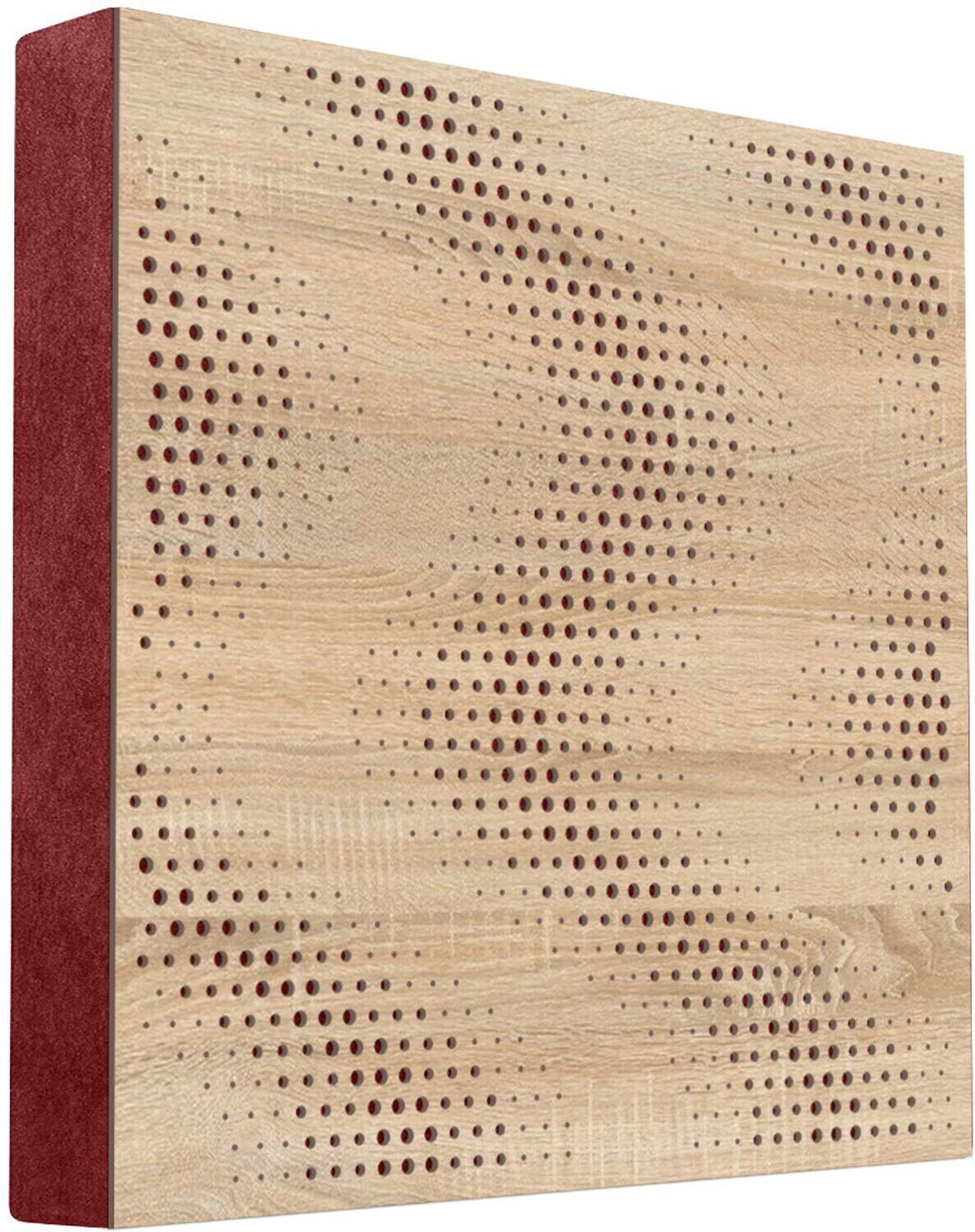 Fa akusztikai panel Mega Acoustic FiberPRO60 Sinus Sonoma Oak/Dark Red Fa akusztikai panel