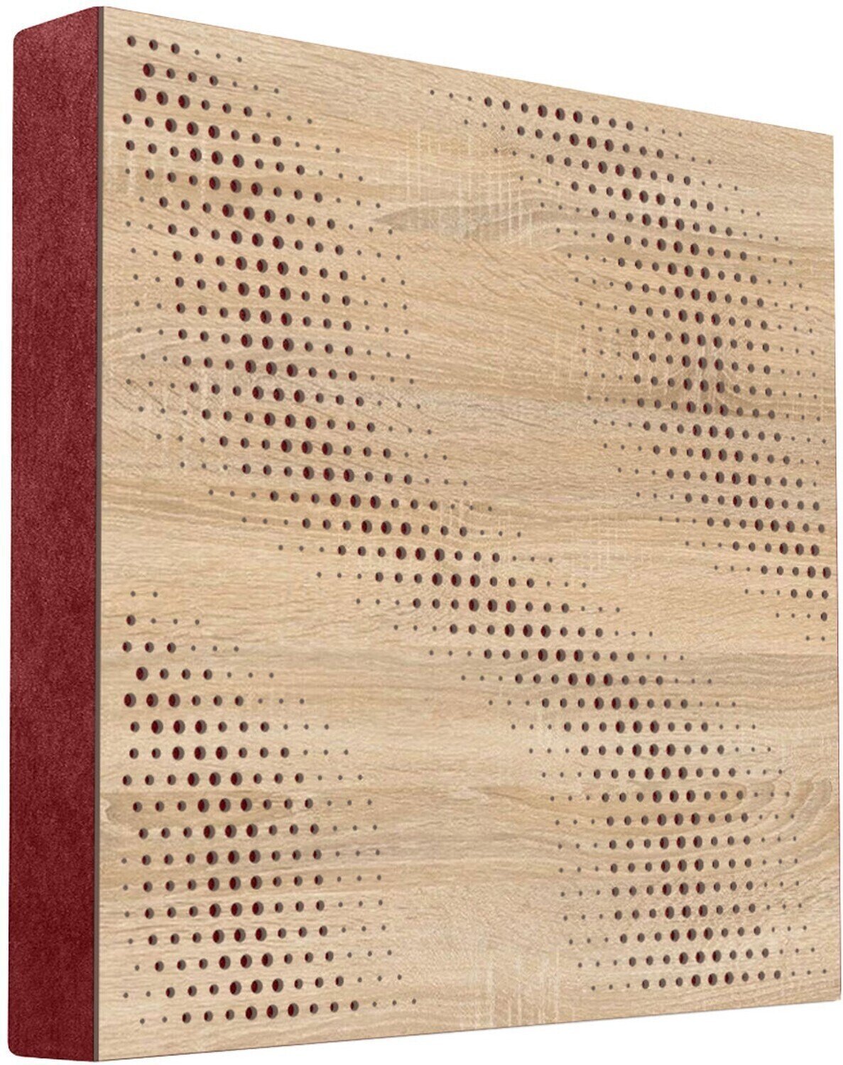 Absorbent Holzplatte Mega Acoustic FiberPRO60 SineWave Sonoma Oak/Dark Red Absorbent Holzplatte