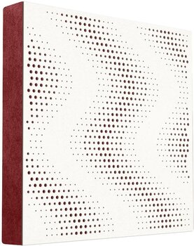 Absorpční dřevěný panel Mega Acoustic FiberPRO60 Sinus White/Dark Red Absorpční dřevěný panel - 1