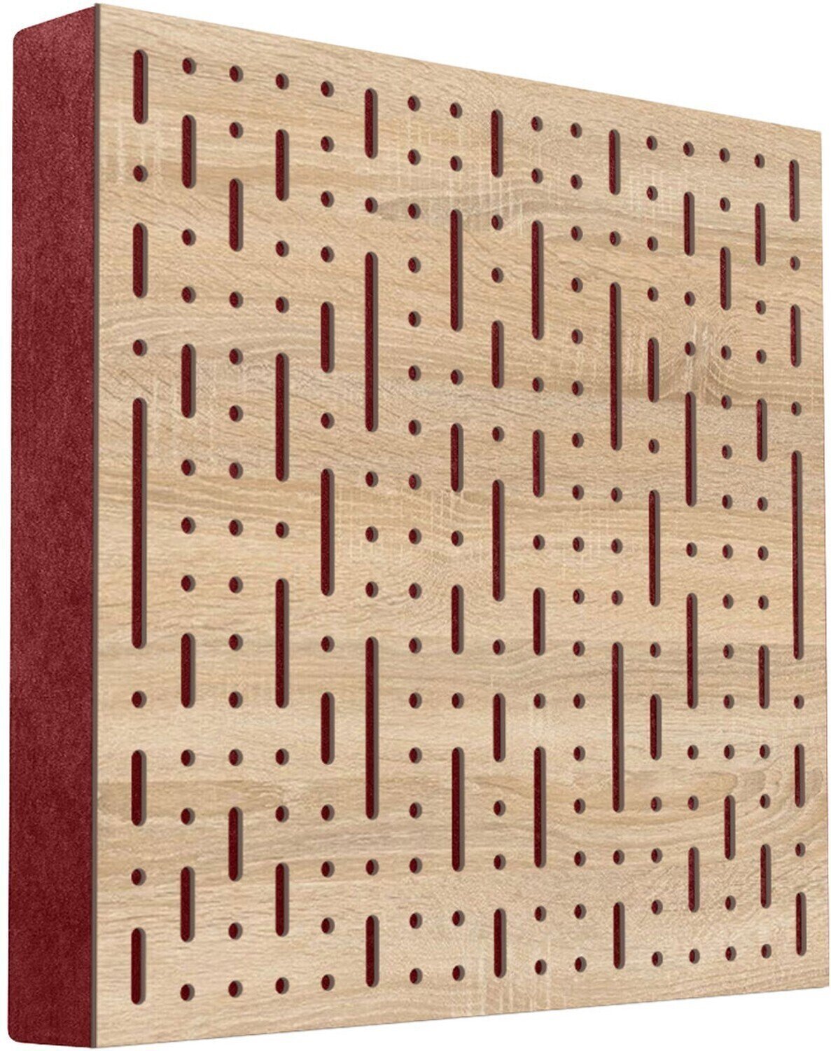 Chłonny panel z drewna Mega Acoustic FiberPRO60 Binary Bean Sonoma Oak/Dark Red Chłonny panel z drewna