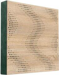 Absorpčný drevený panel Mega Acoustic FiberPRO60 Sinus Sonoma Oak/Green Absorpčný drevený panel
