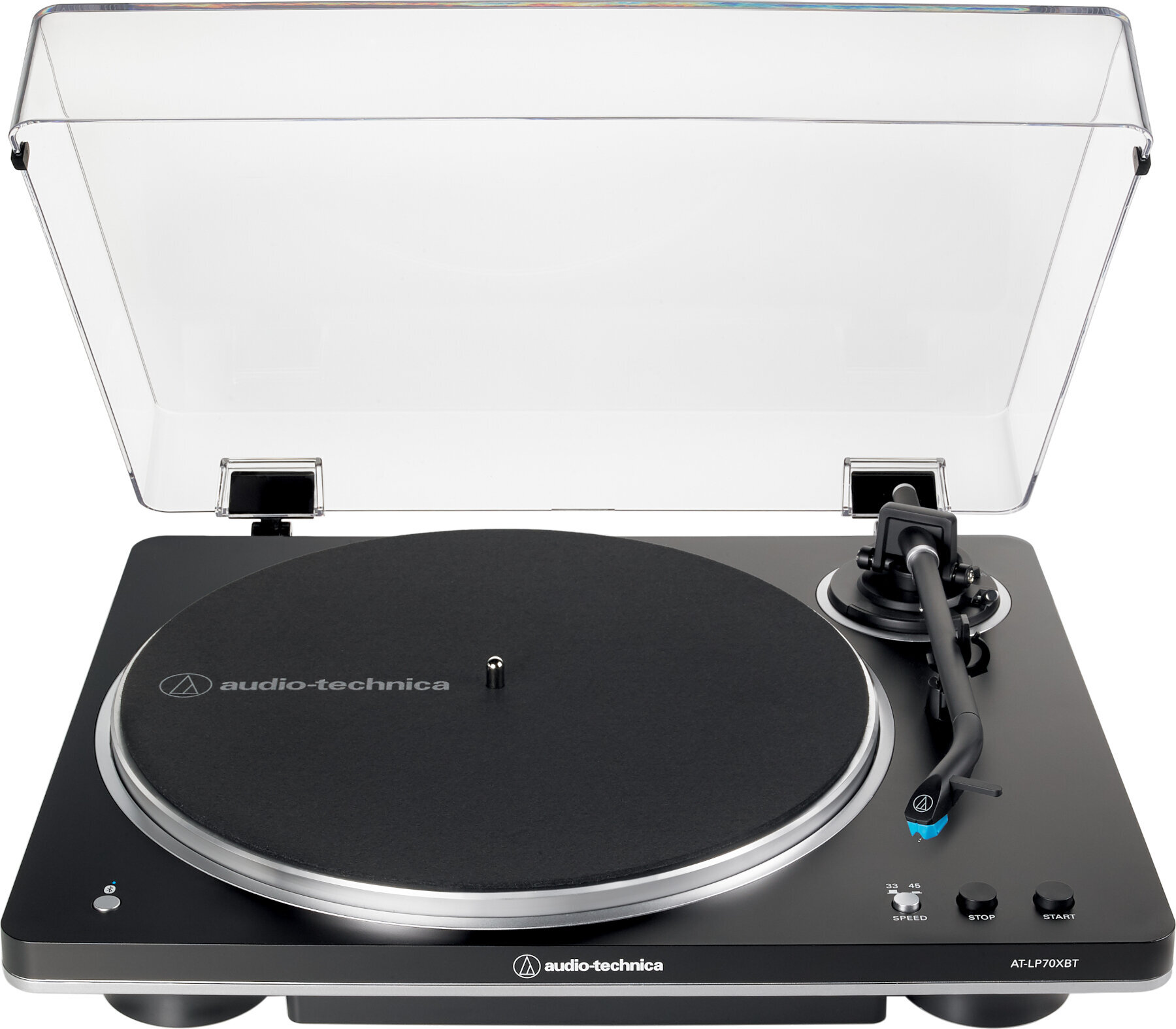 Abspielgerät Audio-Technica AT-LP70xBT Black Silver Abspielgerät