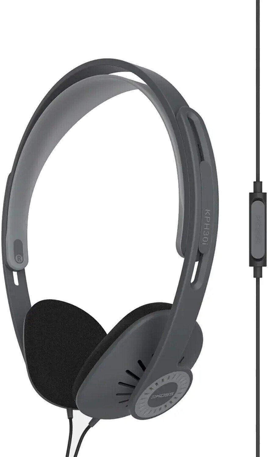 On-ear -kuulokkeet KOSS KPH 30i Gray On-ear -kuulokkeet