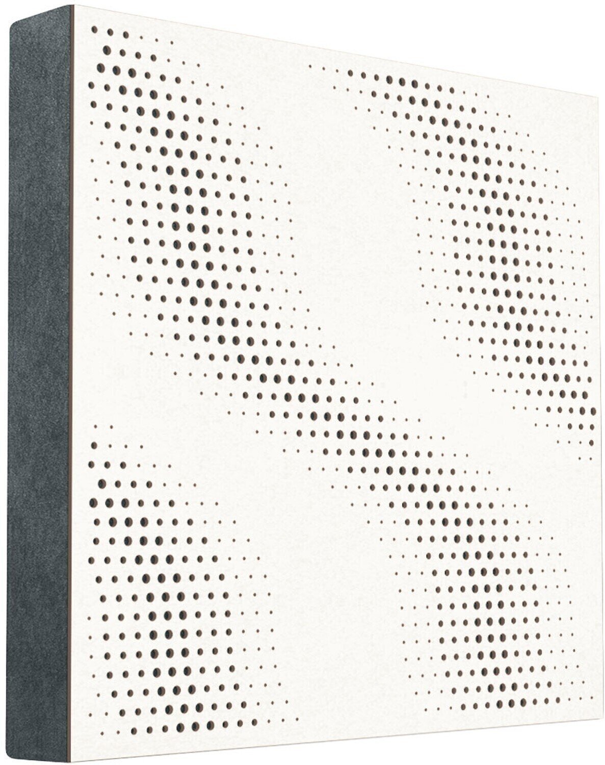 Painel de madeira absorvente Mega Acoustic FiberPRO60 SineWave White/Gray Painel de madeira absorvente