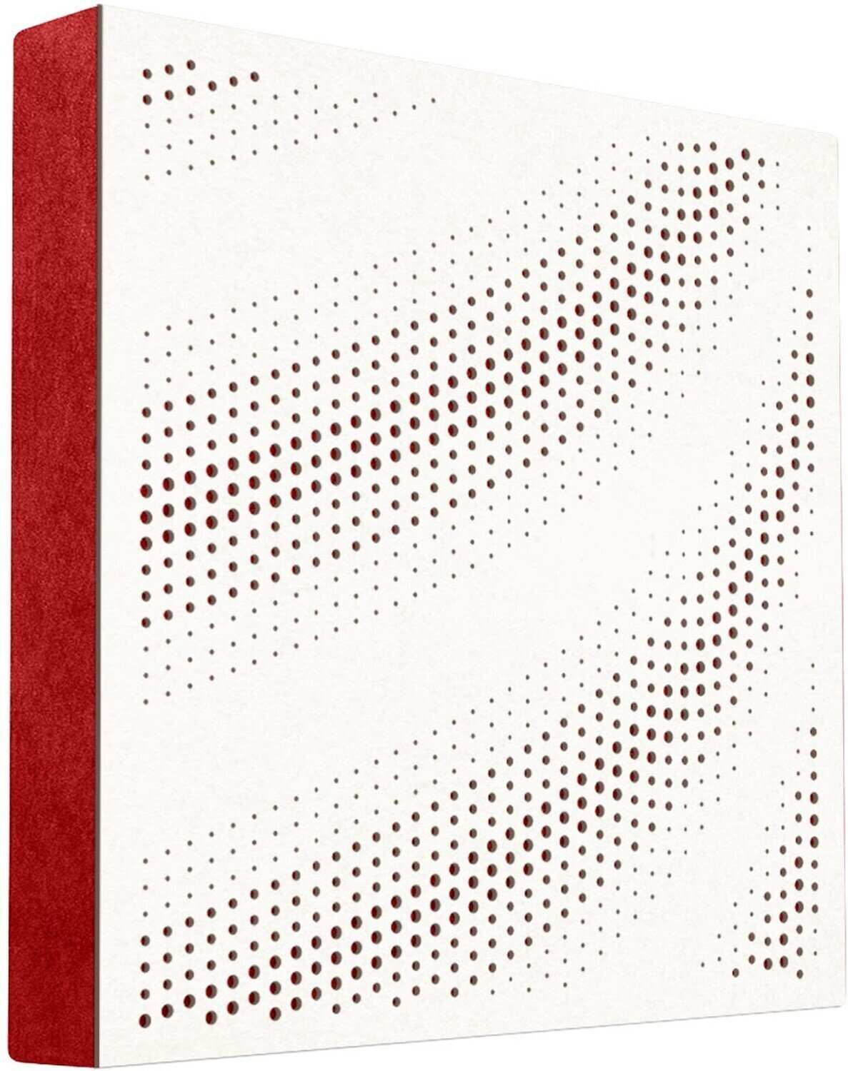 Painel de madeira absorvente Mega Acoustic FiberPRO60 Tangens White/Red Painel de madeira absorvente