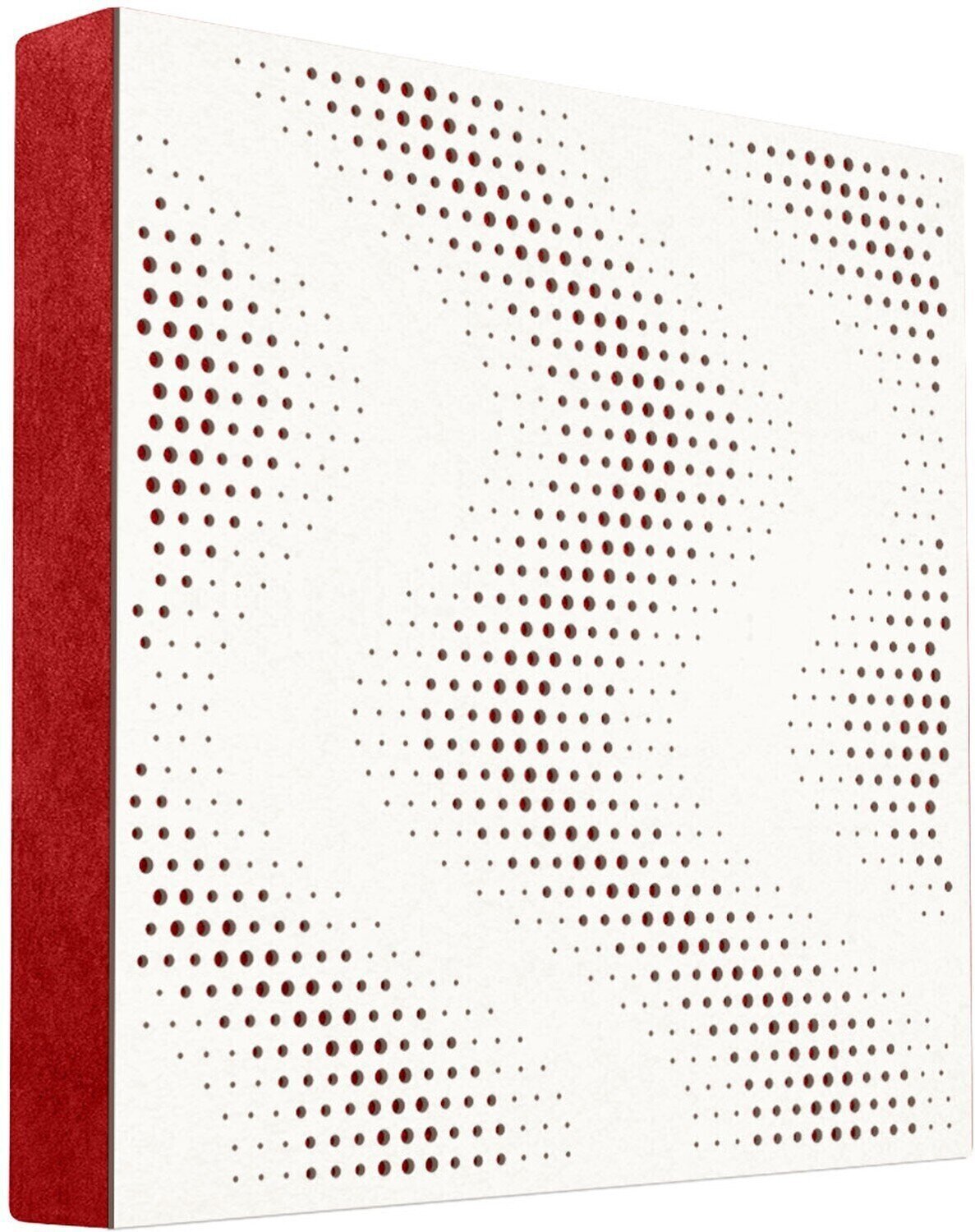 Painel de madeira absorvente Mega Acoustic FiberPRO60 Sinus White/Red Painel de madeira absorvente