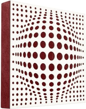 Panneau de bois absorbant Mega Acoustic FiberPRO60 AcouSphere White/Dark Red Panneau de bois absorbant - 1