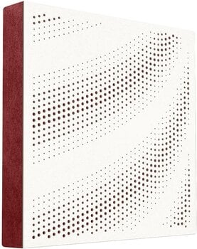 Absorpčný drevený panel Mega Acoustic FiberPRO60 Tangens White/Dark Red Absorpčný drevený panel - 1