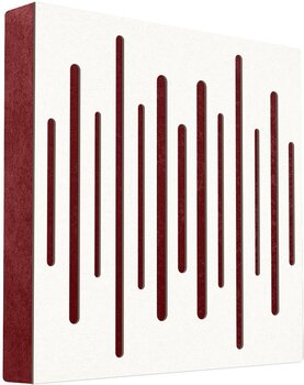 Absorpční dřevěný panel Mega Acoustic FiberPRO60 Spectrum White/Dark Red Absorpční dřevěný panel - 1