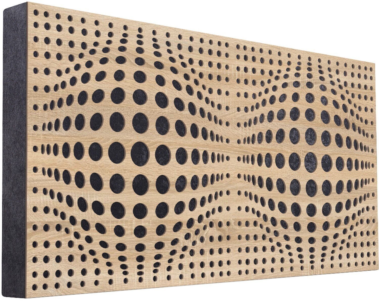 Absorbent wood panel Mega Acoustic FiberPRO120 AcouSphere Sonoma Oak/Black Absorbent wood panel