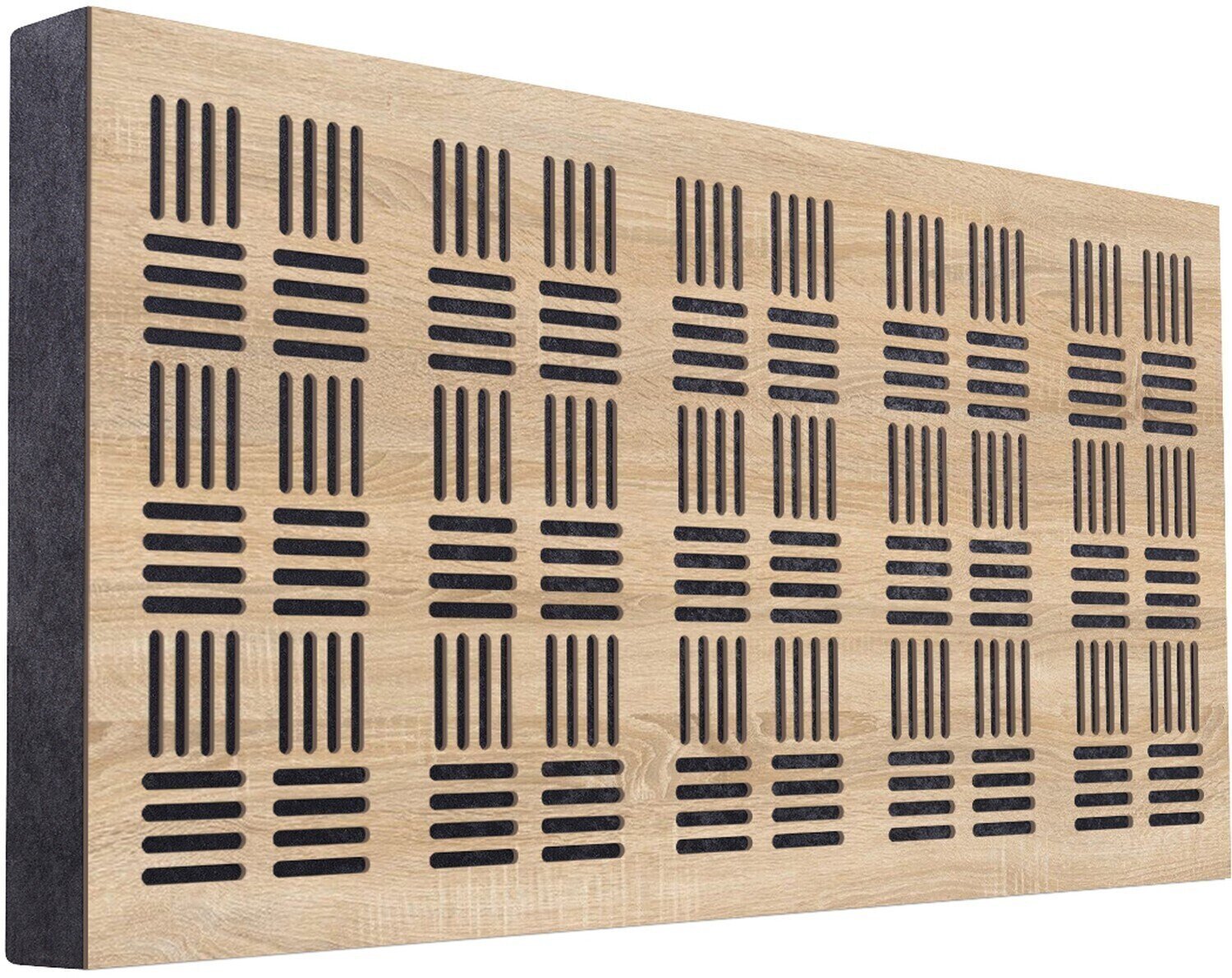 Panel de madera absorbente Mega Acoustic FiberPRO120 Bean Sonoma Oak/Black Panel de madera absorbente