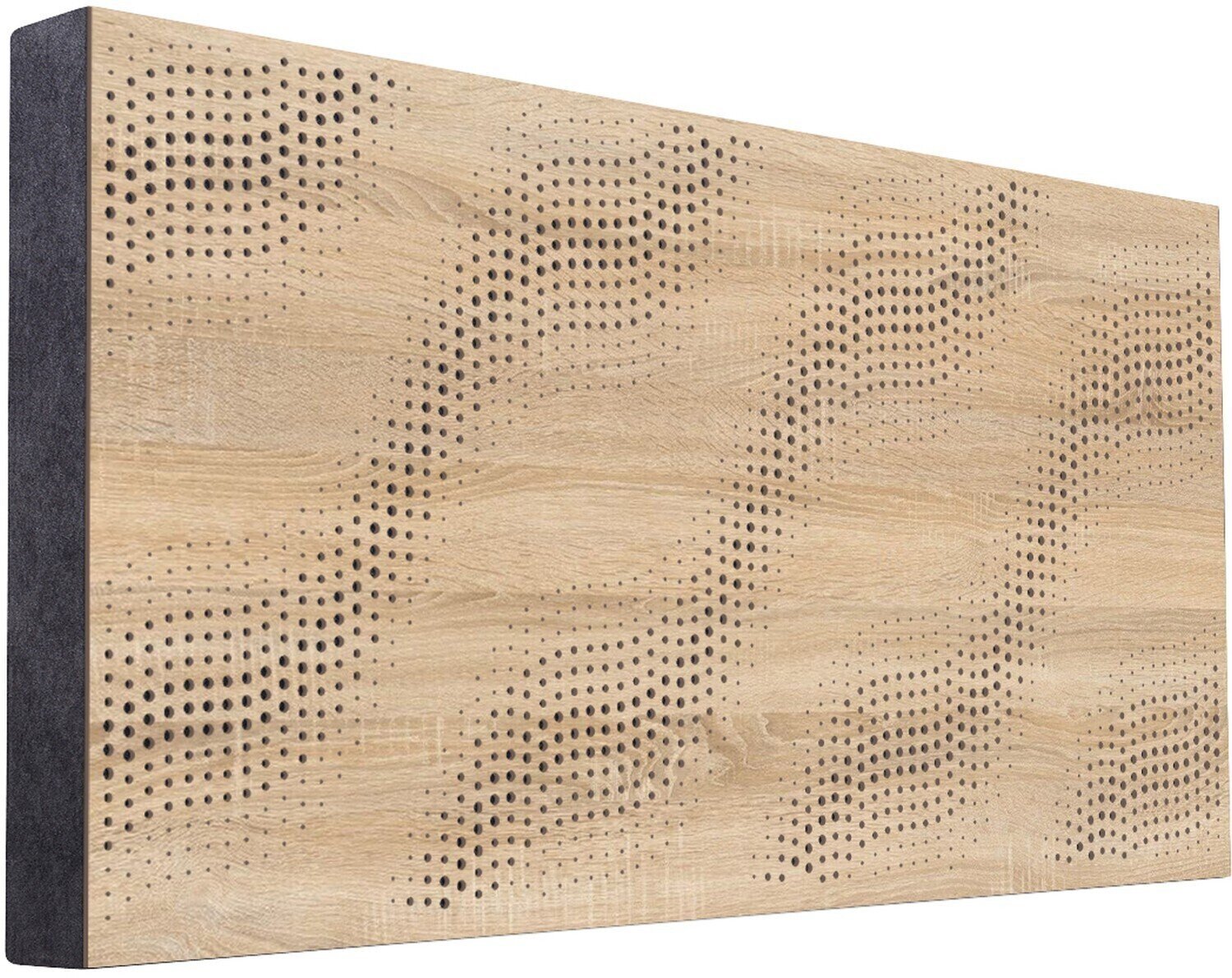 Absorpční dřevěný panel Mega Acoustic FiberPRO120 SineWave Sonoma Oak/Black Absorpční dřevěný panel