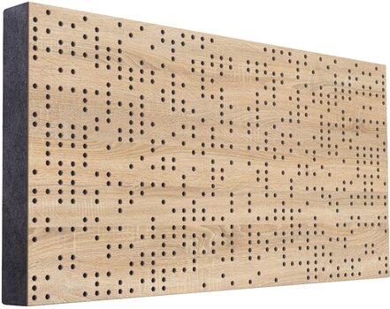 Absorbent wood panel Mega Acoustic FiberPRO120 Binary Diffuser Negative Sonoma Oak/Black Absorbent wood panel - 1