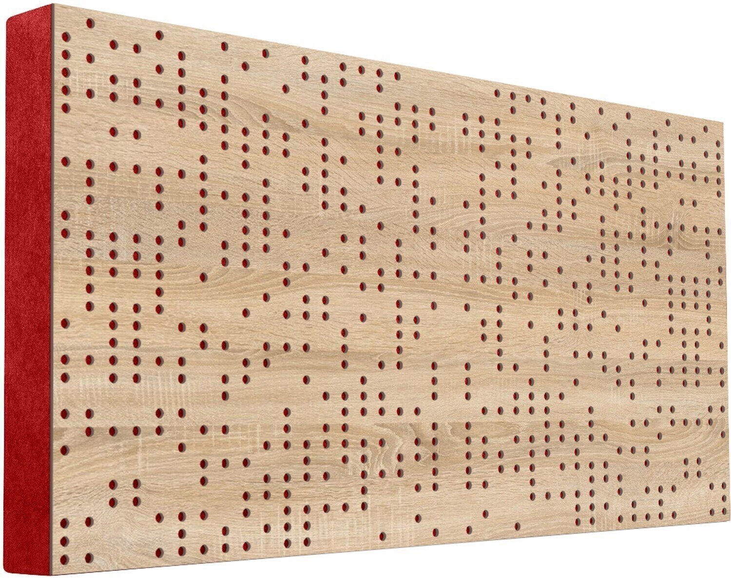 Absorbent wood panel Mega Acoustic FiberPRO120 Binary Diffuser Sonoma Oak/Red Absorbent wood panel