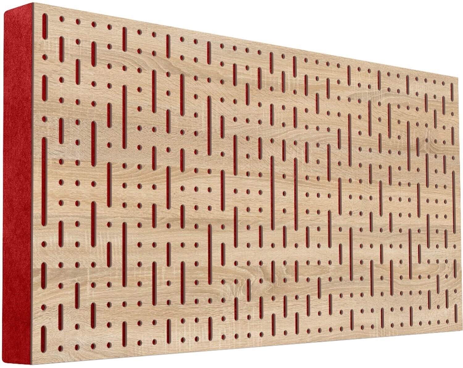 Absorbent wood panel Mega Acoustic FiberPRO120 Binary Bean Sonoma Oak/Red Absorbent wood panel