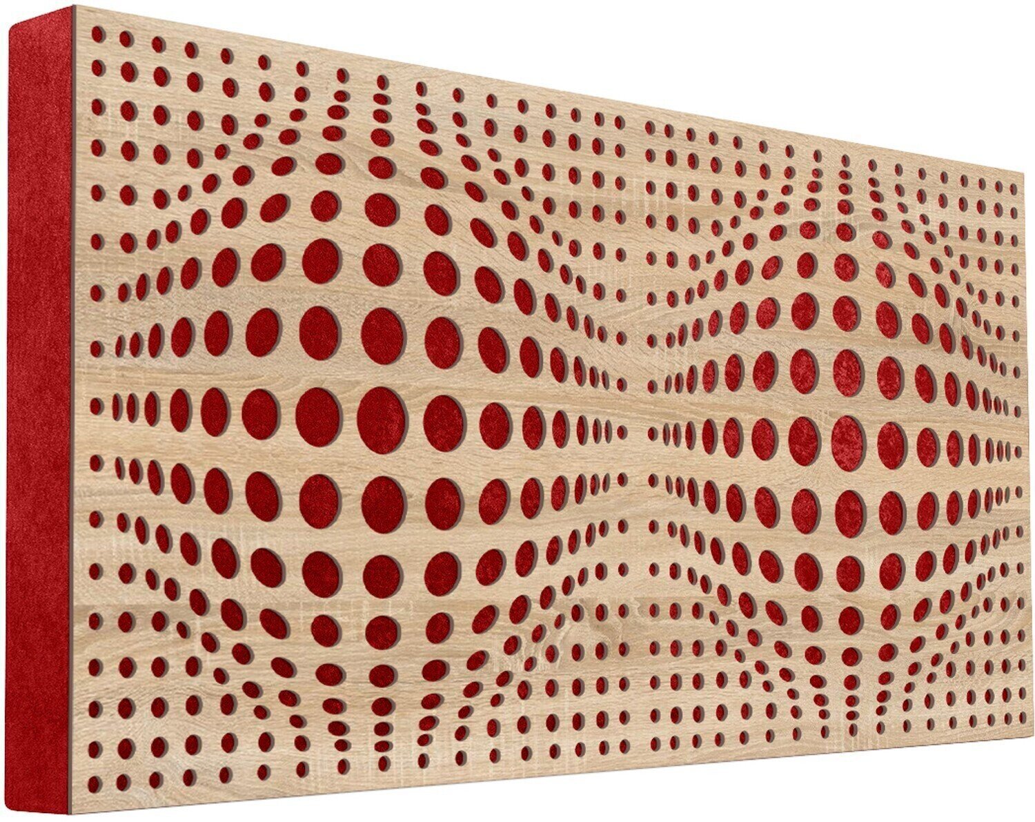 Absorbent wood panel Mega Acoustic FiberPRO120 AcouSphere Sonoma Oak/Red Absorbent wood panel