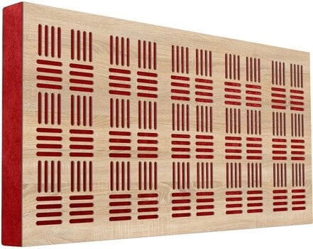 Panou absorbant din lemn Mega Acoustic FiberPRO120 Bean Sonoma Oak/Red Panou absorbant din lemn - 1