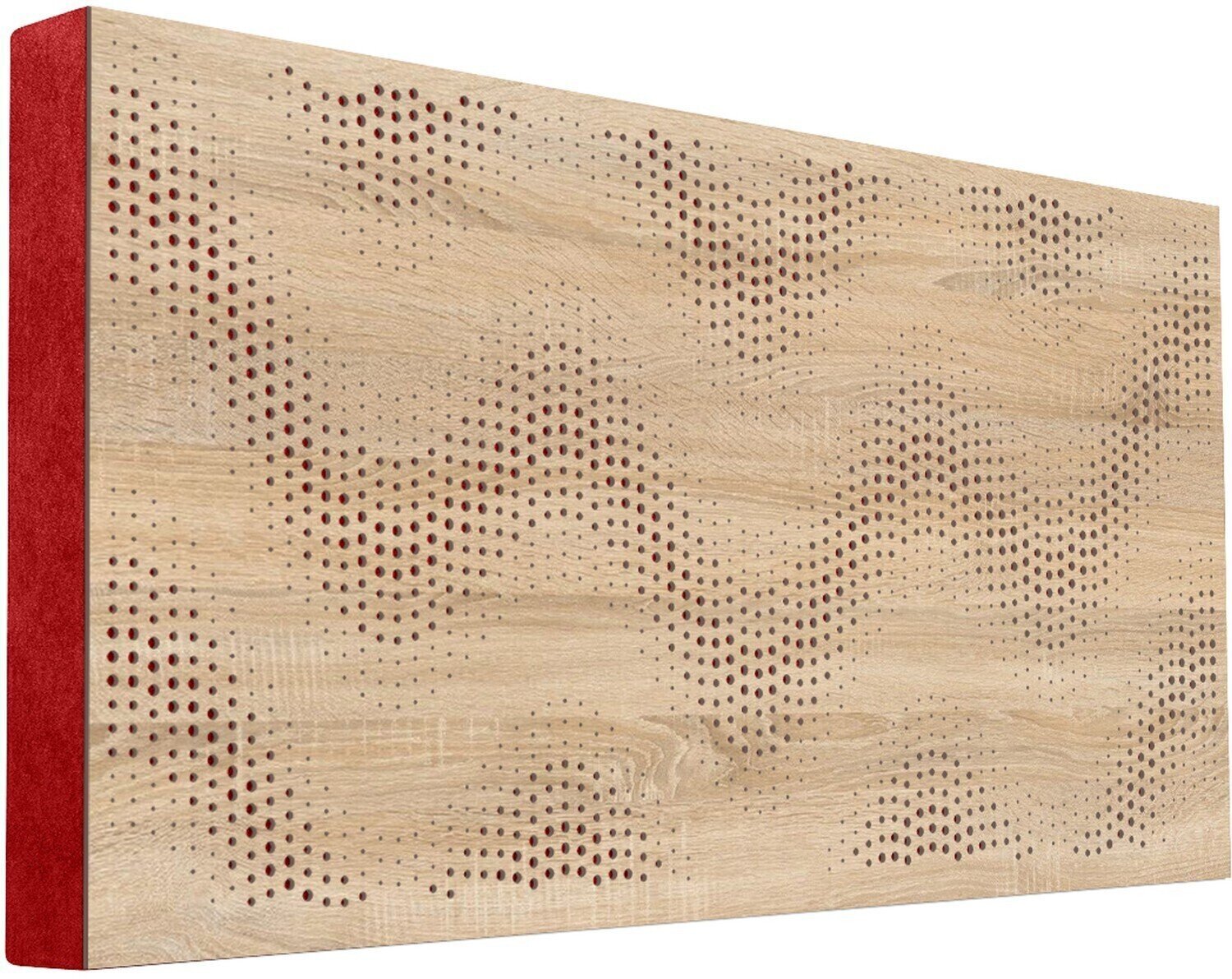 Absorpční dřevěný panel Mega Acoustic FiberPRO120 Sinus Sonoma Oak/Red Absorpční dřevěný panel