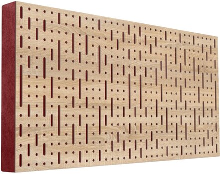 Absorbent wood panel Mega Acoustic FiberPRO120 Binary Bean Sonoma Oak/Dark Red Absorbent wood panel - 1