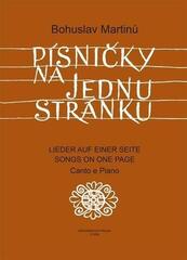 Notas Bärenreiter Písničky na jednu stránku Notas