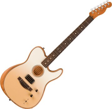 Special Acoustic-electric Guitar Fender FINNEAS Acoustasonic Player Telecaster RW Cappuccino Fade Special Acoustic-electric Guitar - 1