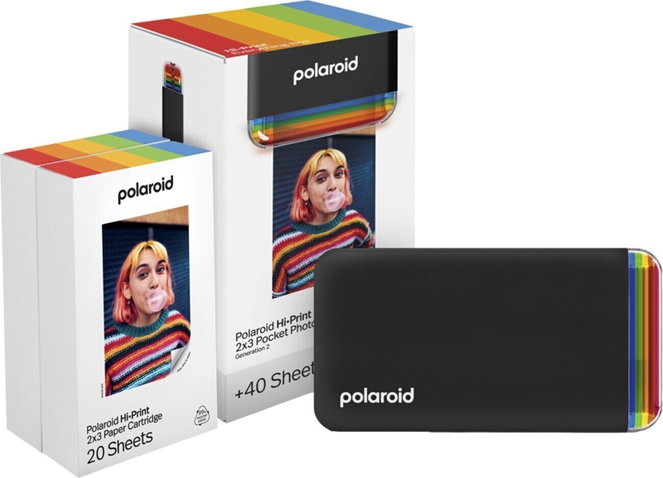 Drukarka kieszeń Polaroid Gen 2 E-box Black Drukarka kieszeń