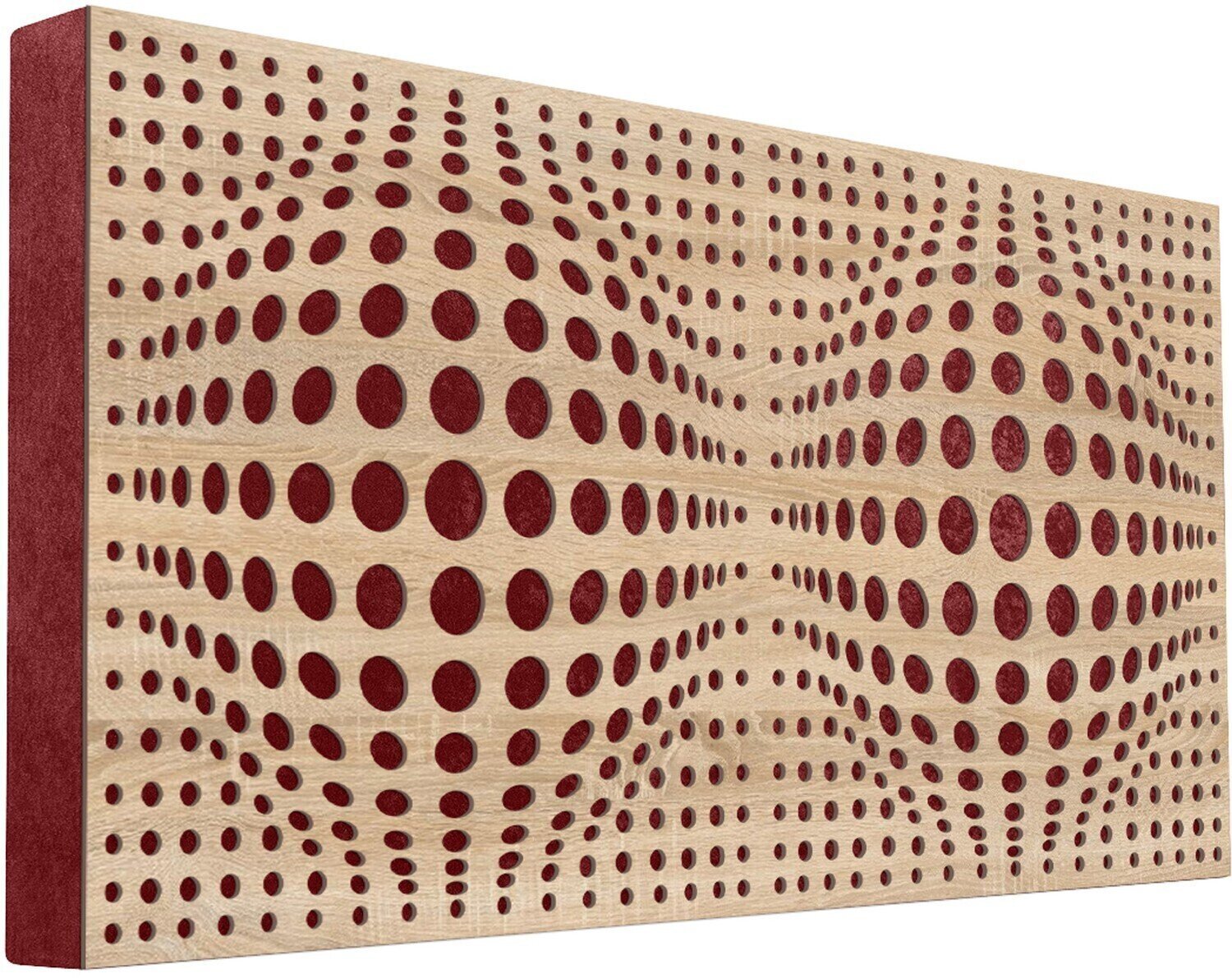 Absorbent wood panel Mega Acoustic FiberPRO120 AcouSphere Sonoma Oak/Dark Red Absorbent wood panel