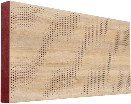 Panneau de bois absorbant Mega Acoustic FiberPRO120 SineWave Sonoma Oak/Dark Red Panneau de bois absorbant - 1