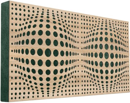 Absorpční dřevěný panel Mega Acoustic FiberPRO120 AcouSphere Sonoma Oak/Green Absorpční dřevěný panel - 1