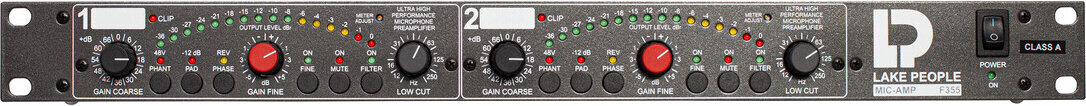 Pré-amplificador de microfone Lake People Mic-Amp F355 Class A Frontend Pré-amplificador de microfone