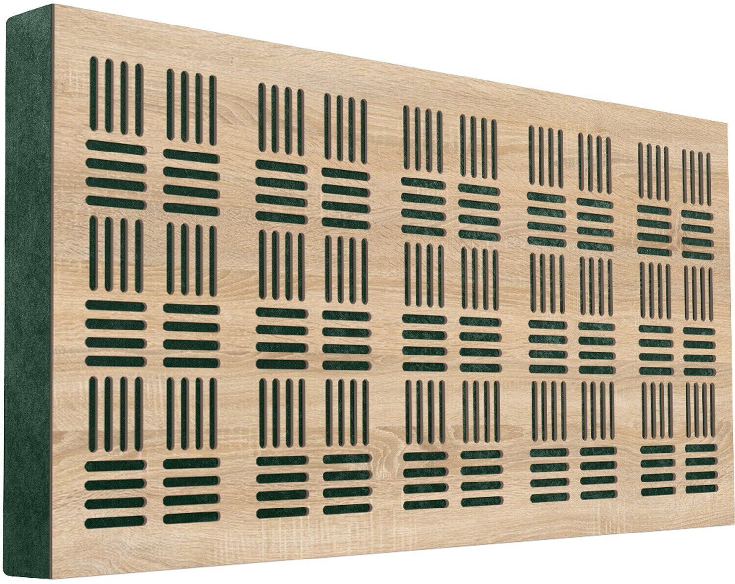 Absorpční dřevěný panel Mega Acoustic FiberPRO120 Bean Sonoma Oak/Green Absorpční dřevěný panel