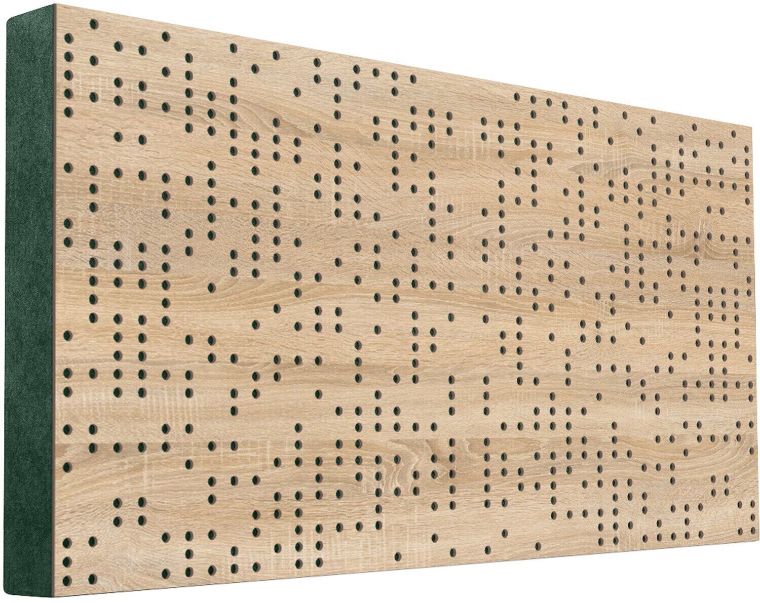 Absorbent wood panel Mega Acoustic FiberPRO120 Binary Diffuser Negative Sonoma Oak/Green Absorbent wood panel