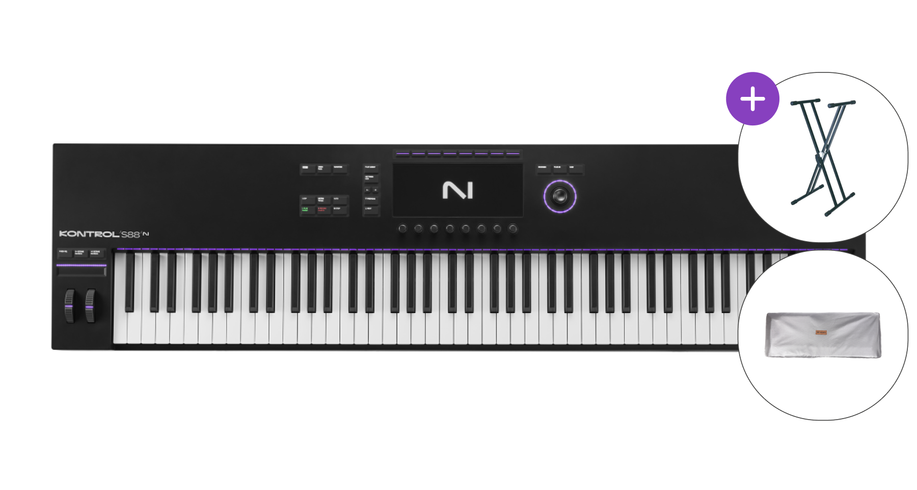 MIDI keyboard Native Instruments Kontrol S88 Mk3 SET 2 MIDI keyboard